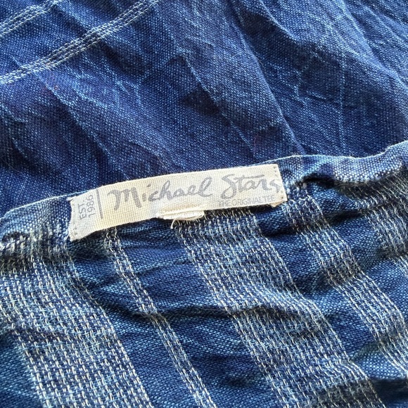 Michael Stars Indigo and White Scarf, 77x 38 - Picture 3 of 3